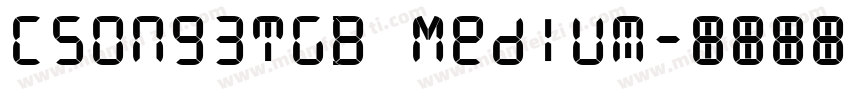 CSong3TGB Medium字体转换
